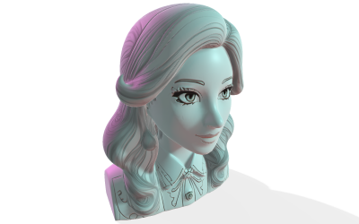 Zarif AI Aşılanmış Göğüs 3D Baskı Modeli