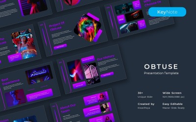 Obtuse – İş Anahtar Konuşması Şablonu