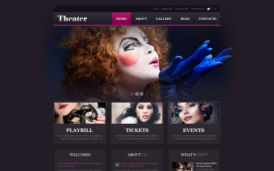 "Entertainment.Theater Template" thème WordPress adaptatif #50879