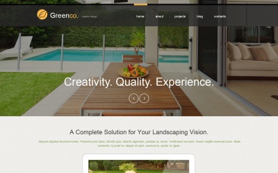 "Exterior Design Muse Template" - Muse шаблон №50839