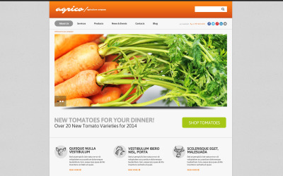 Responsive Planting Harvesting Board WordPress Theme #50863