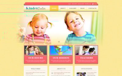 Tema De WordPress Responsive para Sitio de Guarderías #50878