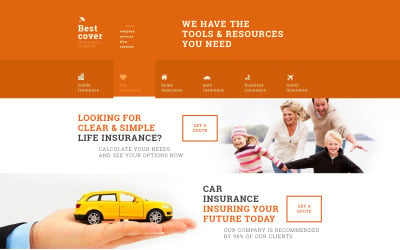 WordPress-Theme für Online-Versicherungsdienste