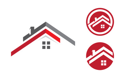 Home proprietà industriale concetto icona logo illustrazione v.76