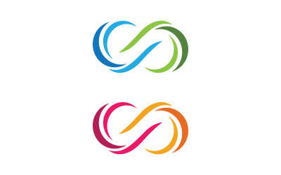 Infinity Design Vector icon illustration Logo template v.1