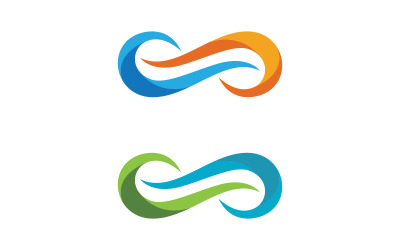 Infinity Design Vector icon illustration Logo template v.2