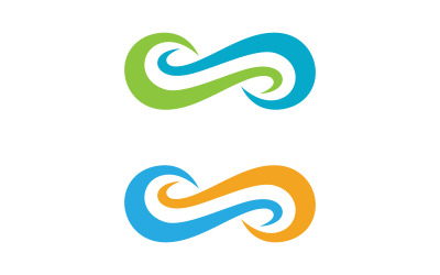 Infinity Design Vector icon illustration Logo template v.4