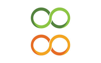 Infinity Design Vector icon illustration Logo template v.7