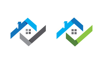 Logo-Illustration zum Konzept „Home Industrial Property“ v.64