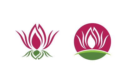 Lotus Logo Beauty Salon Kosmetische Hautpflege Vektor-Symbol-Design v.11