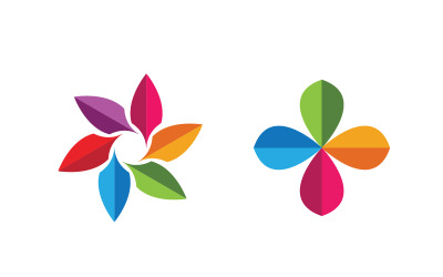 Lotus Logo Güzellik Salonu Kozmetik cilt bakımı vektör ikon tasarımı v.13