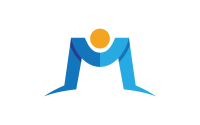 M Letter Logo Business Icon Design Illustration Vorlage v.13