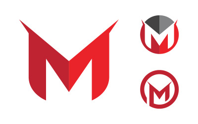 M Letter Logo Business Icon Design Illustration Vorlage v.3