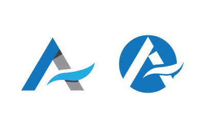 Un modello di progettazione del concetto aziendale del logo della lettera v.47