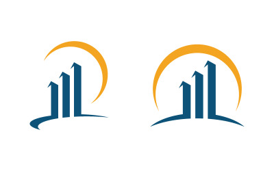 Designvorlage für das Logo des Business Finance-Service-Symbols v.3
