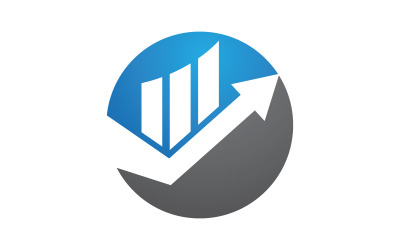 Designvorlage für das Logo des Business Finance-Service-Symbols v.4