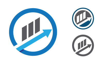 Designvorlage für das Logo des Business Finance-Service-Symbols v.6