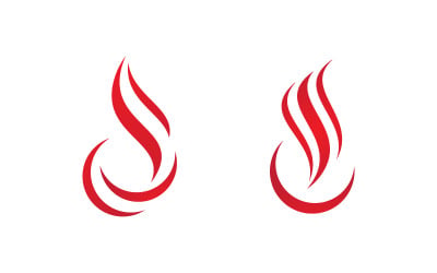 Ikona logo Flames, ilustracja, szablon projektu wektorowego v.10