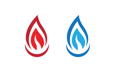Ikona logo Flames, ilustracja, szablon projektu wektorowego v.3