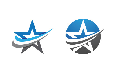 Star Logo Konzept Geschwindigkeit Illustration Design-Vorlage v.7