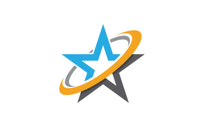 Star Logo Konzept Geschwindigkeit Illustration Design-Vorlage v.8