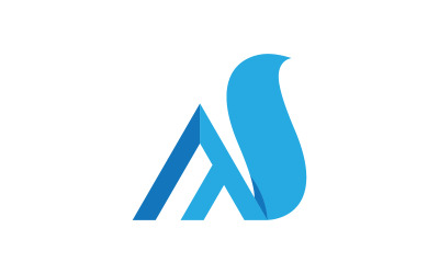 Szablon projektu koncepcji biznesowej logo litery A v.50