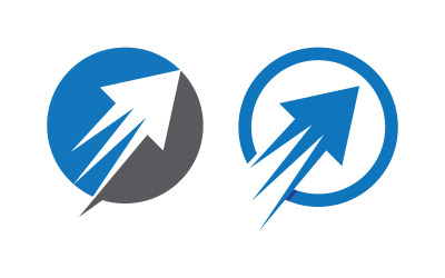 Szablon projektu logo ikony usługi finansowej dla firm v.7