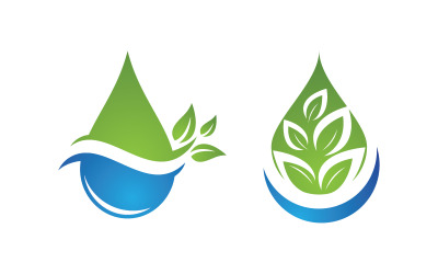 Wassertropfen Sanitär Logo Vorlage Vektor-Illustration v.39