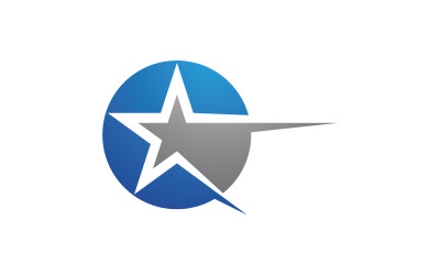 Yıldız Logosu Konsept hız İllüstrasyon tasarım şablonu v.2