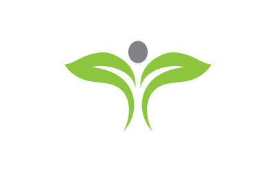 Grünes Baumblatt Ökologie Naturelement Vektordesign v.15