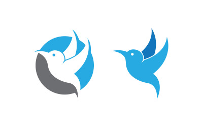 Bird Beauty Vector icon logo design template design v.4