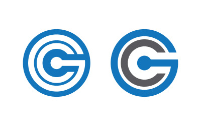 C Buchstabe Modernes Logo-Illustrationsvorlagendesign v.6