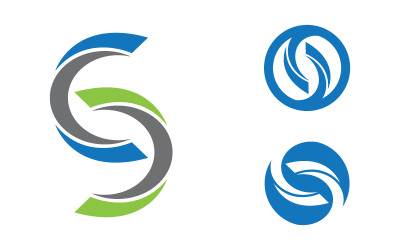 C Harfli Modern Logo İllüstrasyon Şablonu tasarımı v.1