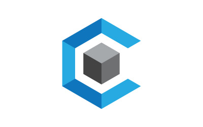 C Letter Modern Logo illustration Template design v.3