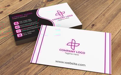 Company Business Card Design Minimal