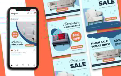 Furniture Sale Instagram Post Template 051
