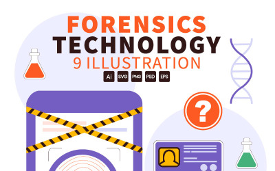 9 Forensic Investigation Technology Illustration