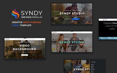 Многоцелевой шаблон HTML5 Syndy Creative