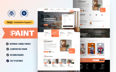 PaintPro — Festési szolgáltatások WordPress Elementor sablonkészlet