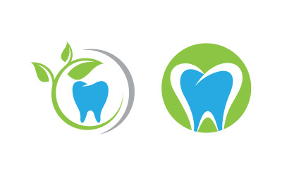 Plantilla de diseño vectorial de icono de logotipo de atención médica dental v.15