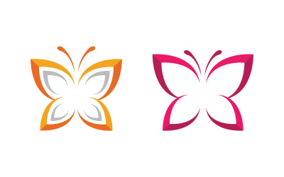 Шаблон дизайна логотипа Butterfly Beauty Vector v.15
