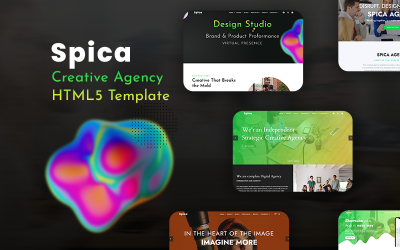 Spica - Multipurpose HTML5-mall för en sida