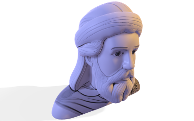 Тривимірна модель бюсту Wise Turban