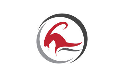Designvorlage für das Logo der Farm Goat-Ikone v.2