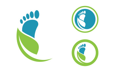 Modello di logo per la cura dei piedi, icona, illustrazione, design v.1