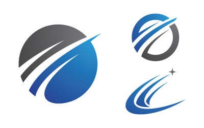 Speed faster icon logo vector design illustration template v.2