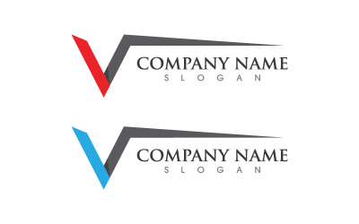 V-Buchstabensymbol Logo-Vorlage Design-Illustration v.17