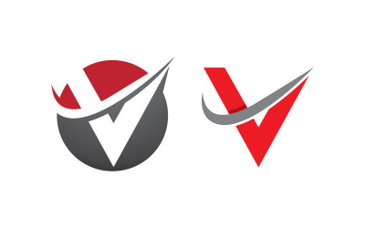 V-Buchstabensymbol Logo-Vorlage Design-Illustration v.19