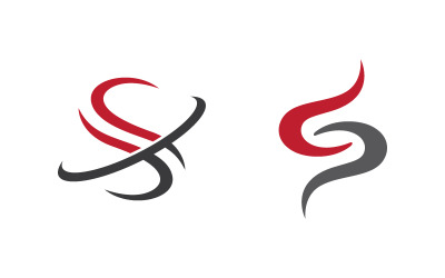 Vektorvorlage für das Design des S-Buchstabenlogos für Unternehmen v.21