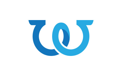 W-Buchstabensymbol Logo-Vektor-Illustrationsdesign-Vorlage v.3